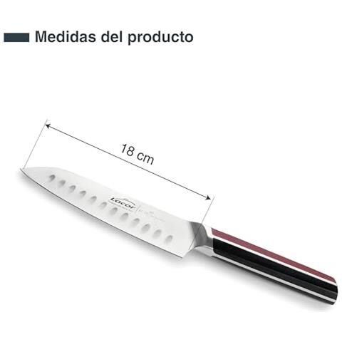 38223 - Coltello Santoku Elite, acciaio inossidabile, lama con affilatura conica - Foto 3