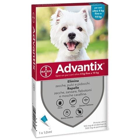 Advantix Spot On Soluzione 1 Pipetta 1 ml Cani da 4 a 10 kg - Foto 1