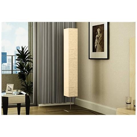 Lampada Moderna a Piantana Altezza 1,70 m in Carta di Riso - Foto 2