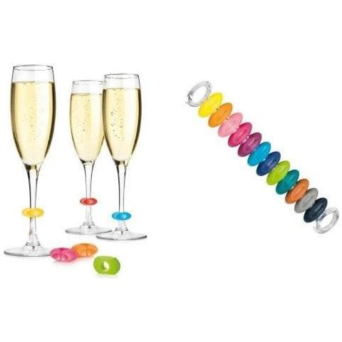 Anelli Segna Calici 12 Colori Uno Vino - Foto 2