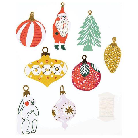 8 Etichette Regalo Di Natale - Natale Nostalgico - Foto 2