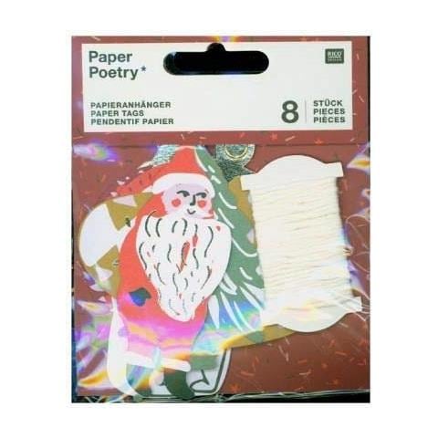 8 Etichette Regalo Di Natale - Natale Nostalgico - Foto 1