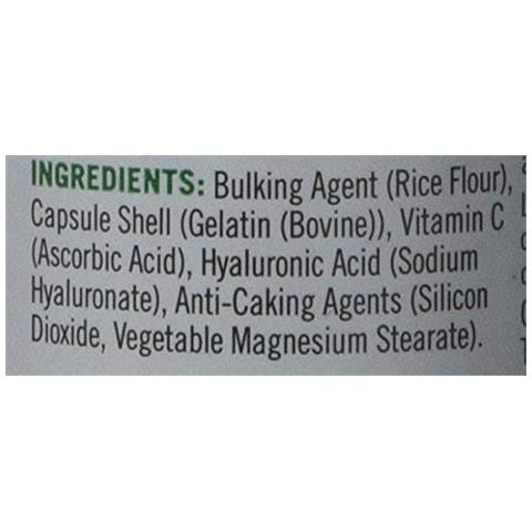 Bounty Acido Ialuronico 20 Mg Della Natura Con La Vitamina C Capsule - Confezione Da 30 - Foto 4