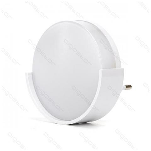 Luce Notturna Led 1w 40lumen Con Sensore Giornonotte Mod. 1 6500k Luce Bianca Spina Italiana - Misura L75w63h95mm - Foto 2
