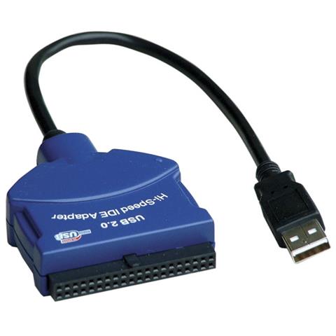 USB 2.0 - IDE Adapter, USB A / M -> IDC40 F Blu cavo di interfaccia e adattatore - Foto 1