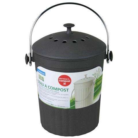Secchio Compostaggio Con Filtri Antiodore Nero - Foto 2