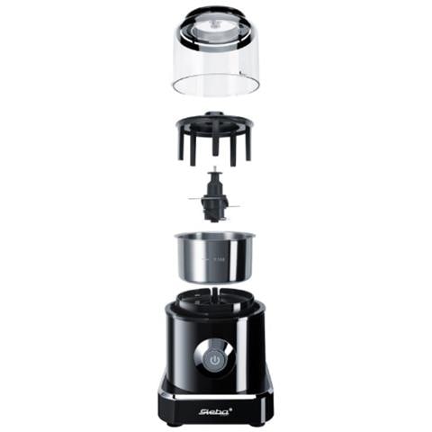 Mg 500 Tritaverdure Elettrico 0,5 L 500 W Nero, Acciaio Inossidabile - Foto 2