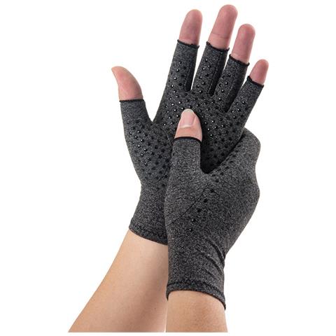 Guanti A Compressione Senza Dita 1 Paio Grey L - Foto 1