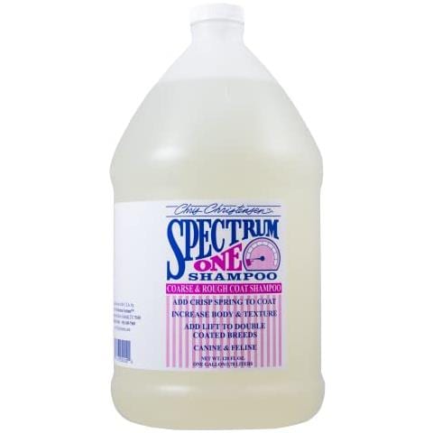 Spectrum One Shampoo Per Cani, Pelo Ruvido E Ruvido, Spazzola Come Un Professionista, Ripara E Protegge, Mantiene Lidratazione Della Corteccia Interna, Prodotto Negli Stati Uniti, 128 Oz - Foto 1
