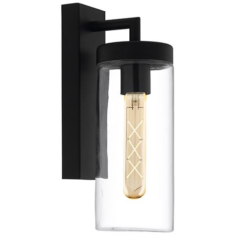 Applique Contemporanea Da Esterno Bovolone 1 Luce Acciaio Zincato Nero - Foto 1