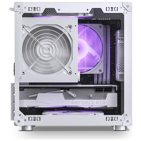 Case C6 Mini Tower ITX, micro ATX 2 Porte USB 3.2 Colore Bianco - Foto 2