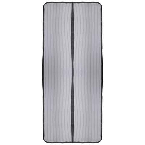 Zanzariera Magnetica 2 Pezzi Porte Fibra Di Vetro Nero (50 X 220 Cm) - Foto 2