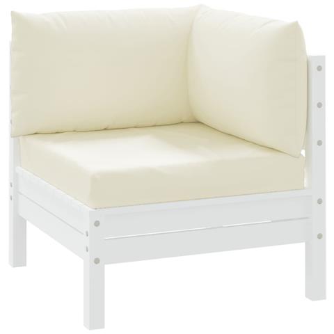 Cuscini Per Pallet 3 Pz Bianco Crema In Tessuto Oxford - Foto 3