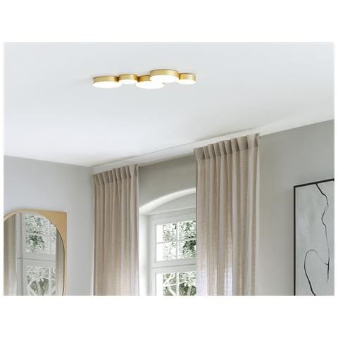 Lampadario A Led Luga Metallo Oro - Foto 1