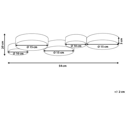 Lampadario A Led Luga Metallo Oro - Foto 2