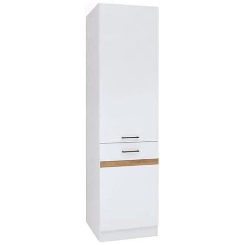 Colonna Cucina 2 Ante Apertura Destra - 50 X 196 X 46 Cm - Bianco Lucido - Foto 1