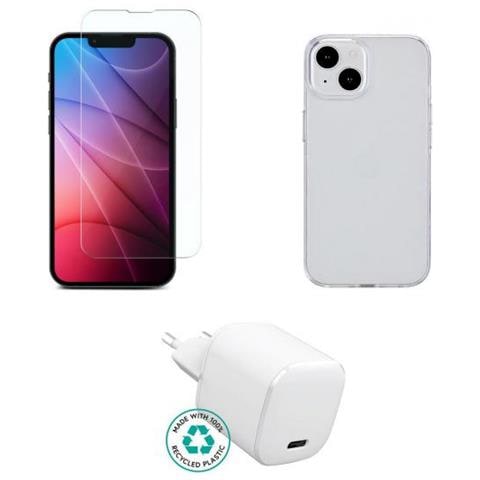 Es-kit-iph15 Caricabatterie Per Dispositivi Mobili Telefono Cellulare Trasparente, Bianco Ac Interno - Foto 1