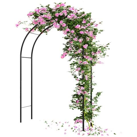 Arco Da Giardino Supporto Per Rose Piante Rampicanti In Metallo Altezza 240 Cm - Foto 1