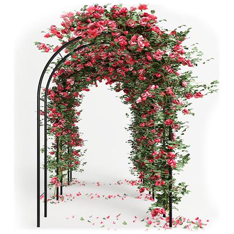 Arco Da Giardino Supporto Per Rose Piante Rampicanti In Metallo Altezza 240 Cm - Foto 4