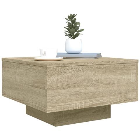 Tavolino Da Salotto Rovere Sonoma 55x55x31 Cm Legno Multistrato - Foto 2