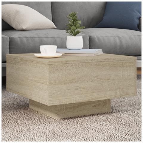 Tavolino Da Salotto Rovere Sonoma 55x55x31 Cm Legno Multistrato - Foto 8
