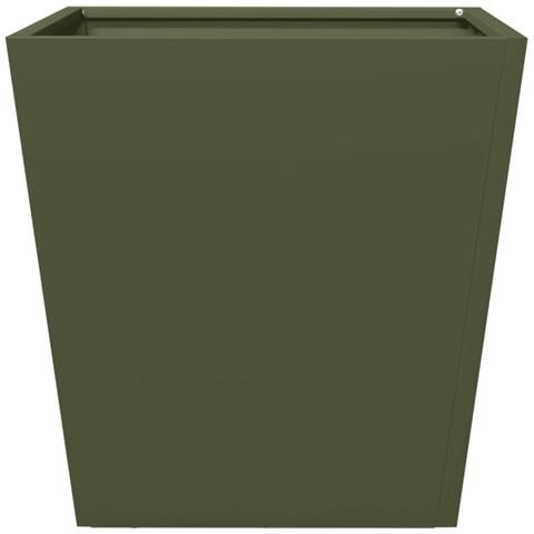 Fioriere da Giardino 2 pz Verde Oliva 40x40x40 cm in Acciaio - Foto 2