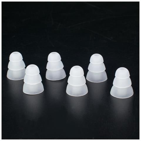 Gommini In Silicone Per Auricolari Da 4-4,5 Mm 3 Misure Transparent - Foto 4