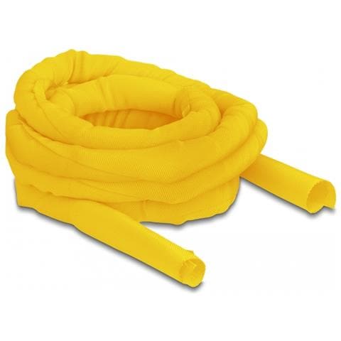 Manicotto intrecciato autochiudente resistente al calore 5 m x 25 mm giallo - Foto 1