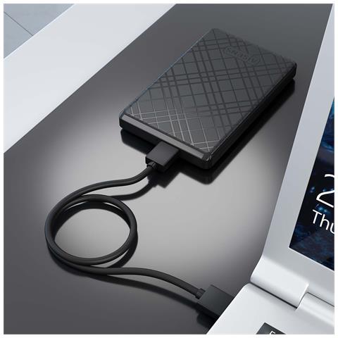 ASE-2522B contenitore di unità di archiviazione Box esterno HDD /SSD Nero 2.5" - Foto 2