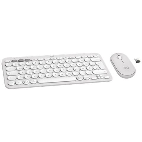 Tastiera e Mouse Wireless 5099206115767  (Layout Tedesco) Colore Bianco - Foto 6