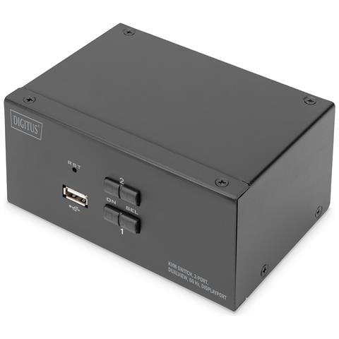 Switch KVM, 2 porte, Dual Display, 4K, DisplayPort® - Foto 1