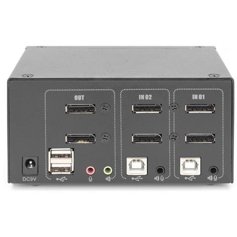 Switch KVM, 2 porte, Dual Display, 4K, DisplayPort® - Foto 4