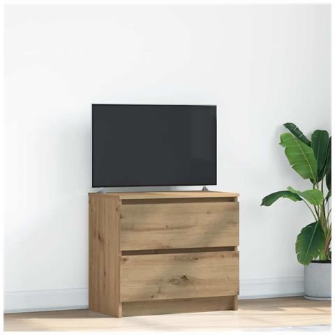 Mobile Tv Rovere Artigianale 60x35x54 Cm In Legno Multistrato - Foto 1