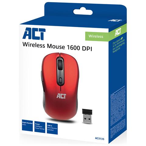 AC5135 mouse Ufficio Mano destra RF Wireless Ottico 1600 DPI - Foto 2