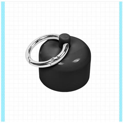 Portagioielli Portatile Con Portachiavi Black - Foto 2