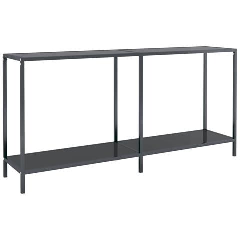 Lusso Casadino - Tavolo Consolle Nero 160x35x75,5 Cm In Vetro Temperato - Foto 1