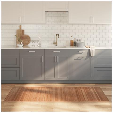 Tappeto Rettangolare Natura 80x200 Cm In Bambù - Foto 8