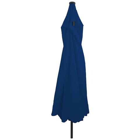 Parasol da Giardino  con Luci LED Ø395x245 cm Blu Azzurro - Foto 2