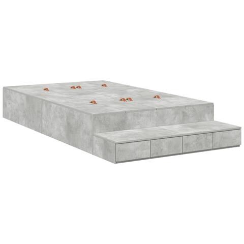 Struttura Letto Grigio cemento 120x200 cm - Foto 1