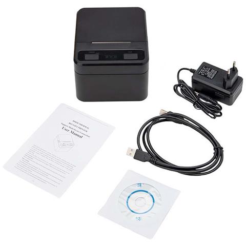 Stampante Termica Per Ricevute Da 58 Mm Usb+bluetooth - Stampante Pos Portatile Ad Alta Velocità Per Android, Ios E Windows Black - Foto 3