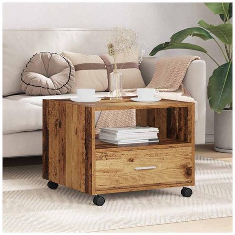 Tavolino da salotto with Drawer Legno vecchio 55 x 55 x 45 cm - Foto 2