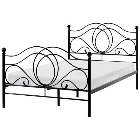 Letto Metallo Lyra 120 X 200 Cm Nero - Foto 2