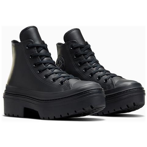 Chuck Taylor All Star Lugged Heel Leather Platform A10369c, Donne, Nero, 37.5 - Foto 2