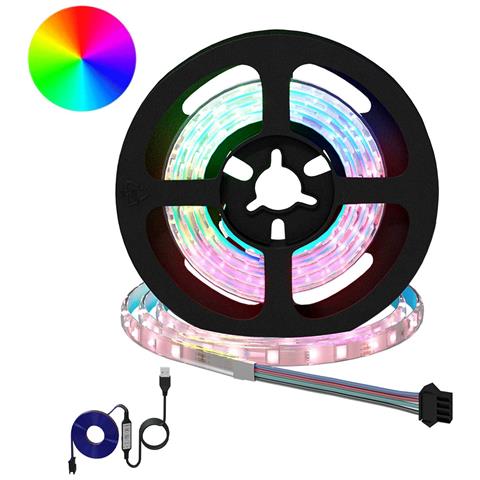 Striscia LED 2 pcs Nero e trasparente 750 mm Rame e plastica - Foto 1