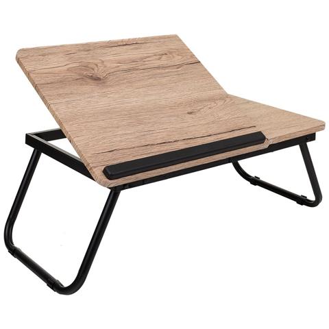 Tavolo Scrivania Pieghevole Marrone 61x35,5x20h - Foto 1