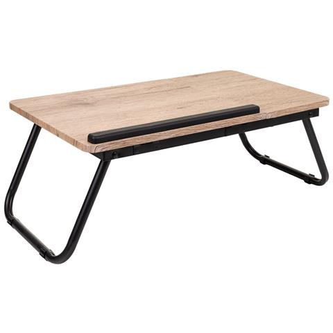 Tavolo Scrivania Pieghevole Marrone 61x35,5x20h - Foto 2