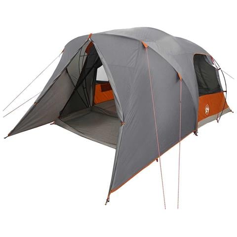 Tenda a Cupola per 4 Persone con tetto Grigio e arancione - Foto 1