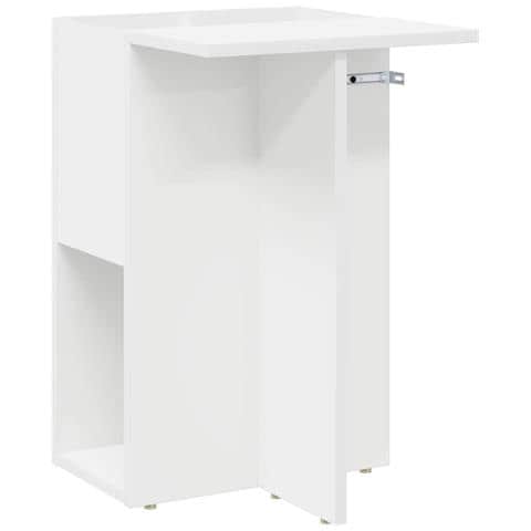 Tavolino Bianco 35 x 40 x 55 cm Legno multistrato - Foto 1