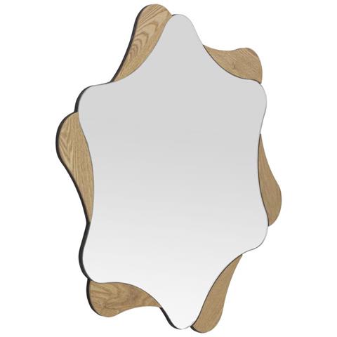 Specchio Con Cornice Vkh482-marrone-mdf-80x1x80 Cm - Foto 2