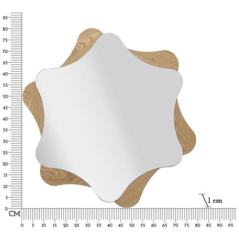 Specchio Con Cornice Vkh482-marrone-mdf-80x1x80 Cm - Foto 6